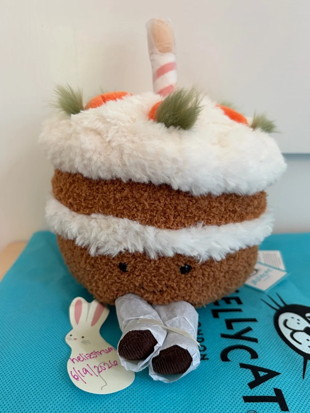 BNWT Jellycat Amusables Carrot Cake (OS)
